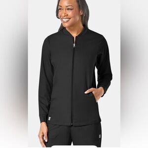 Maevn EON Womens Sporty Mesh
Panel Zip Front Scrub Jacket Sz XS